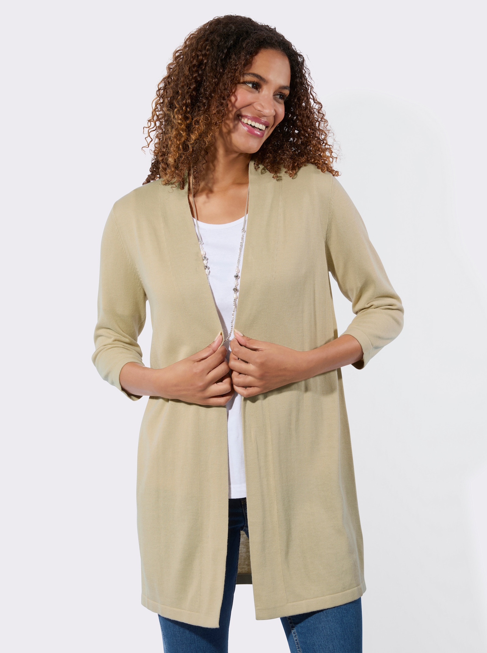 Strickjacke - sand