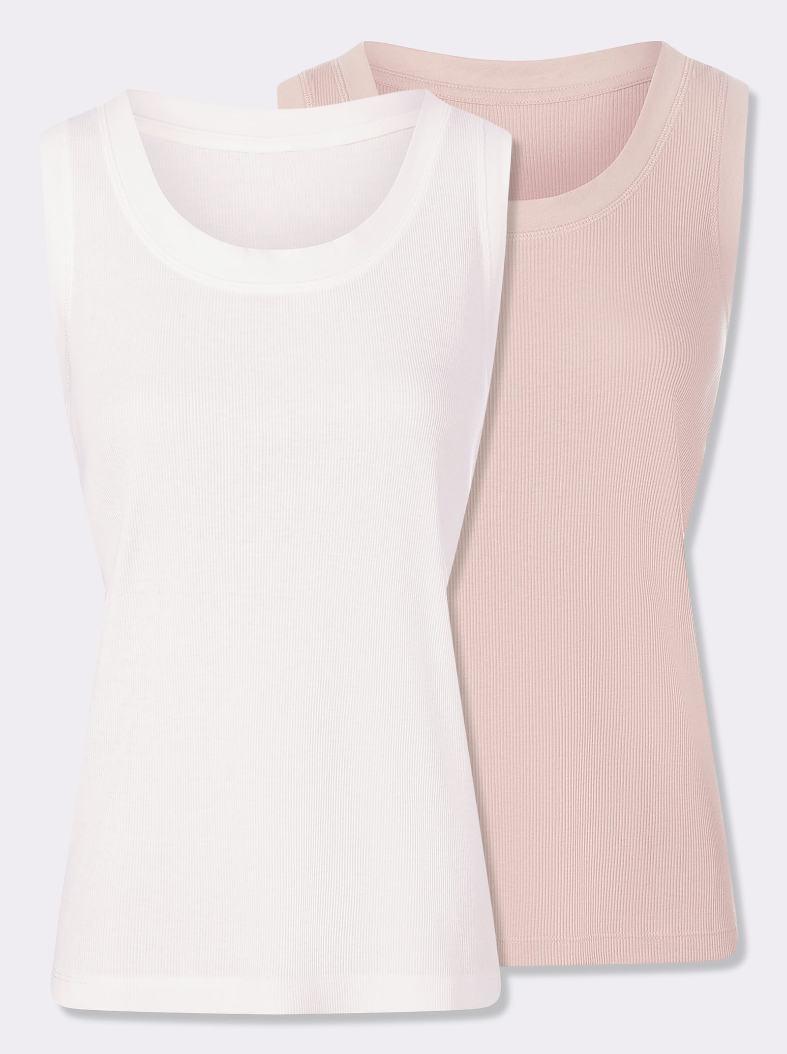 heine Tanktop im Doppelpack - sesam-ecru