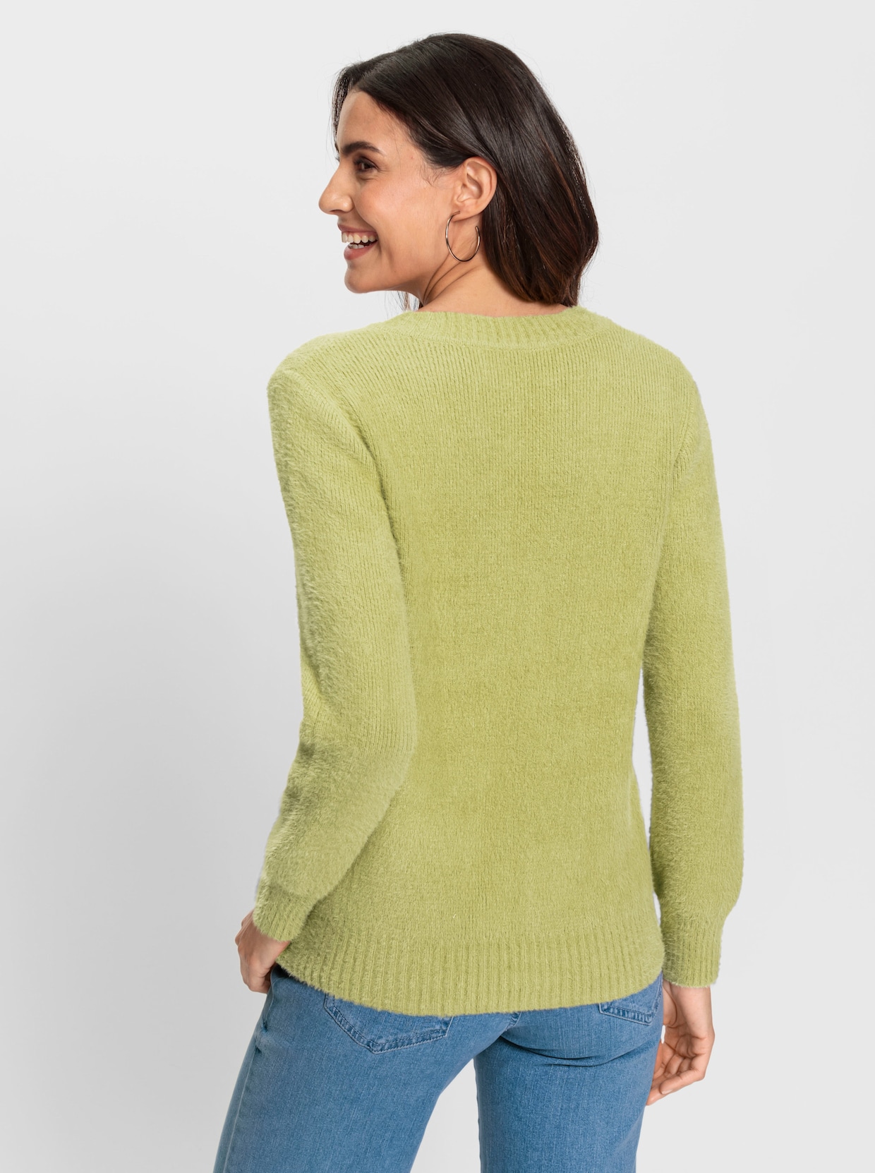 Pullover met lange mouwen - lindegroen