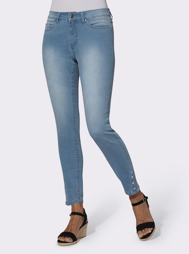 jeans - blue-bleached