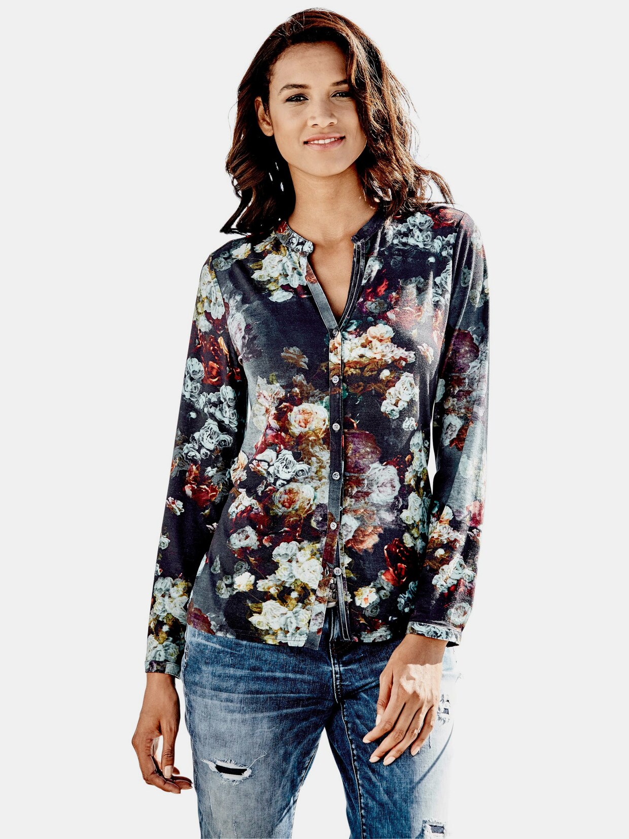 Linea Tesini Shirtblouse - donkerblauw