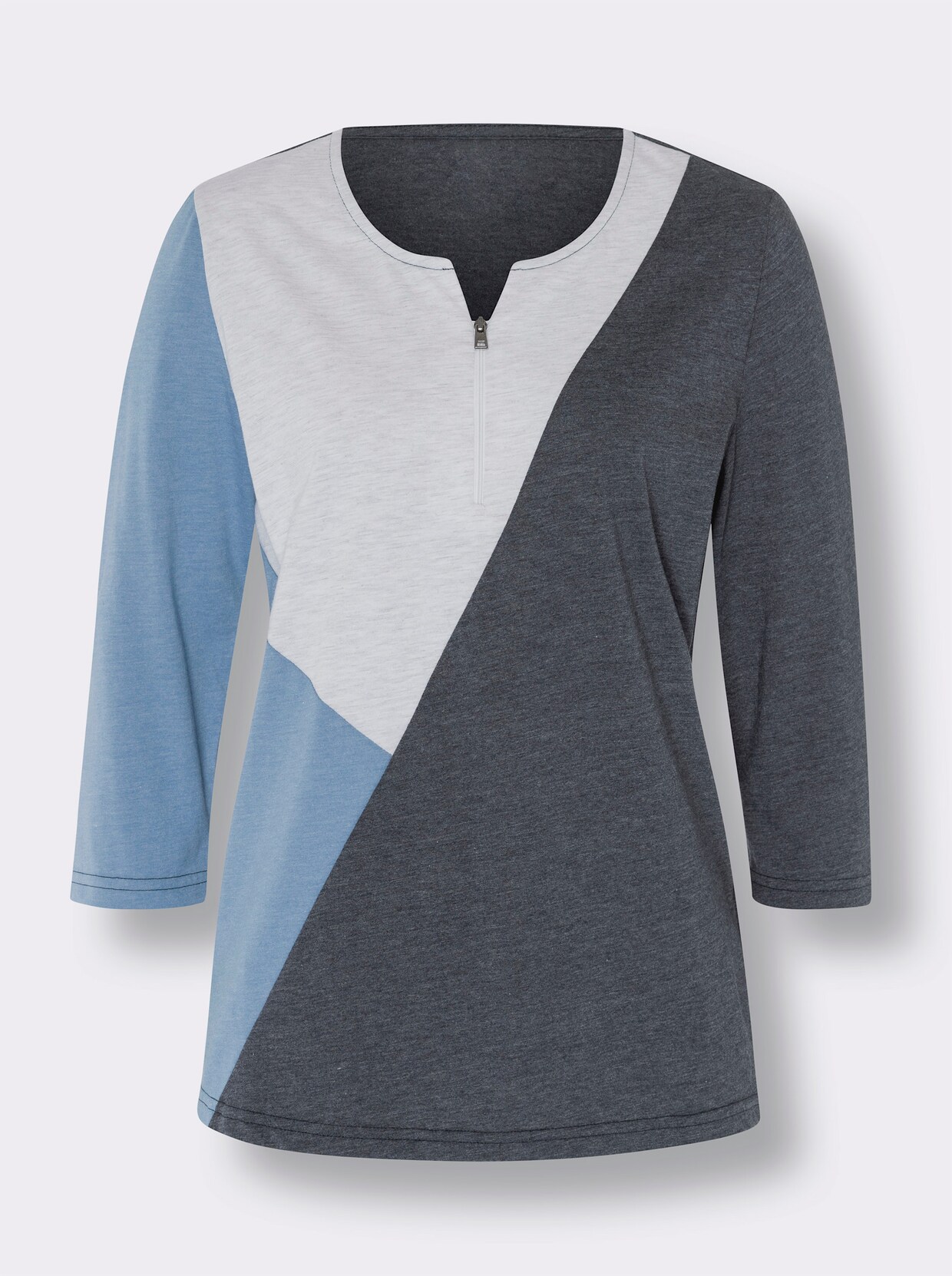 Shirt met 3/4-mouw - bleu/jeansblauw