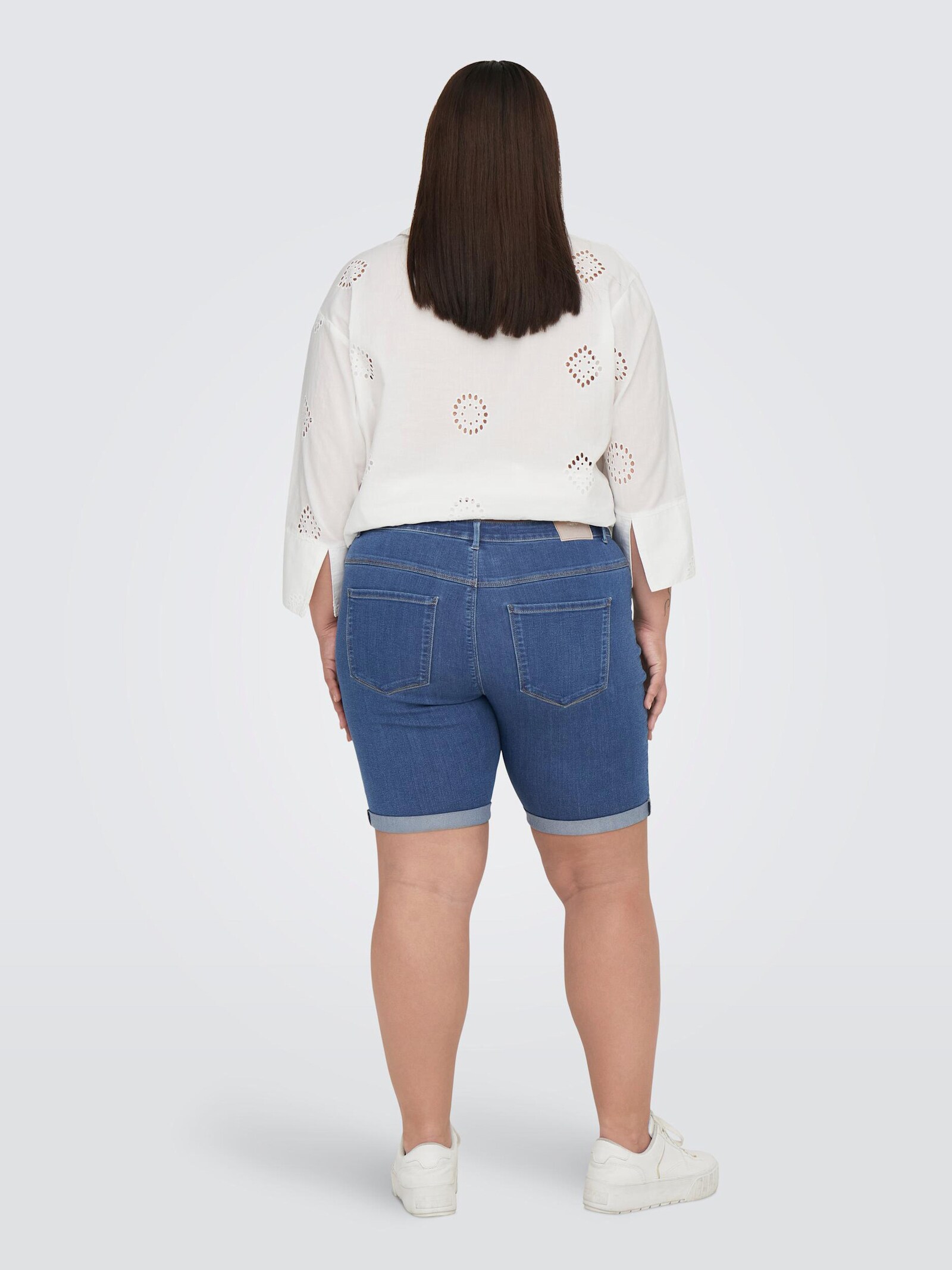 ONLY CARMAKOMA Jeansshorts - medium blue denim