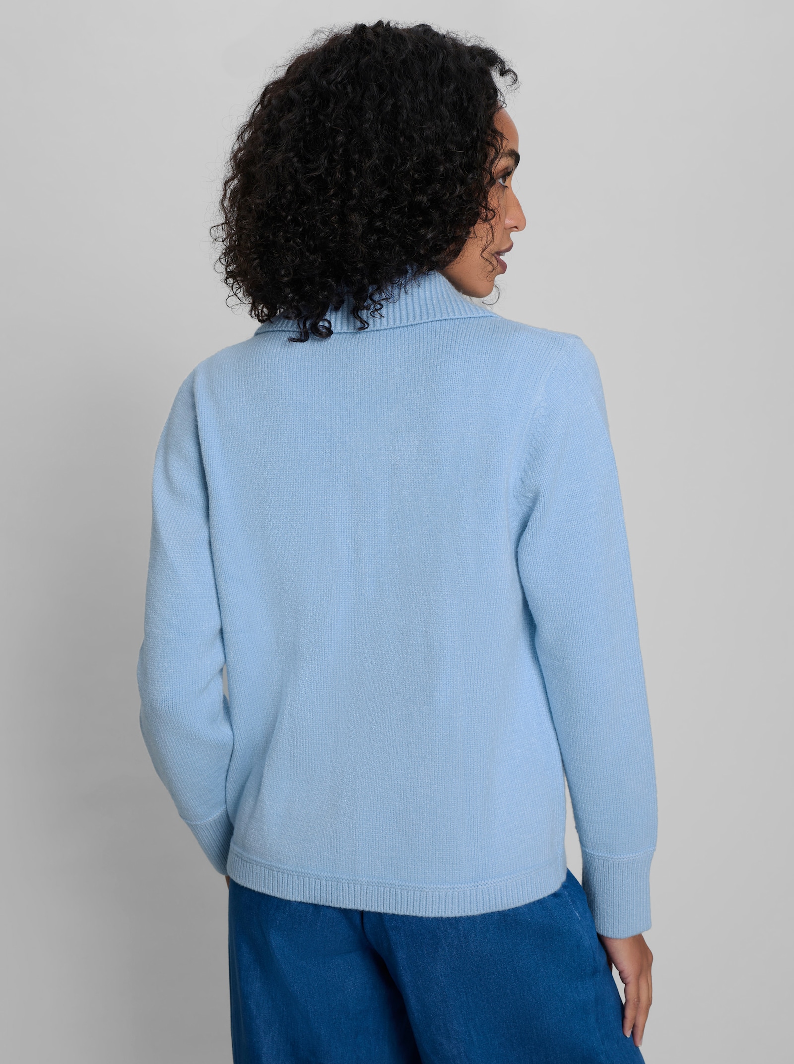 heine Strickjacke - eisblau