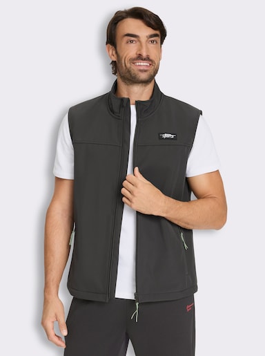 Catamaran Sports Softshellweste mit Reißverschluss-Taschen - graphit