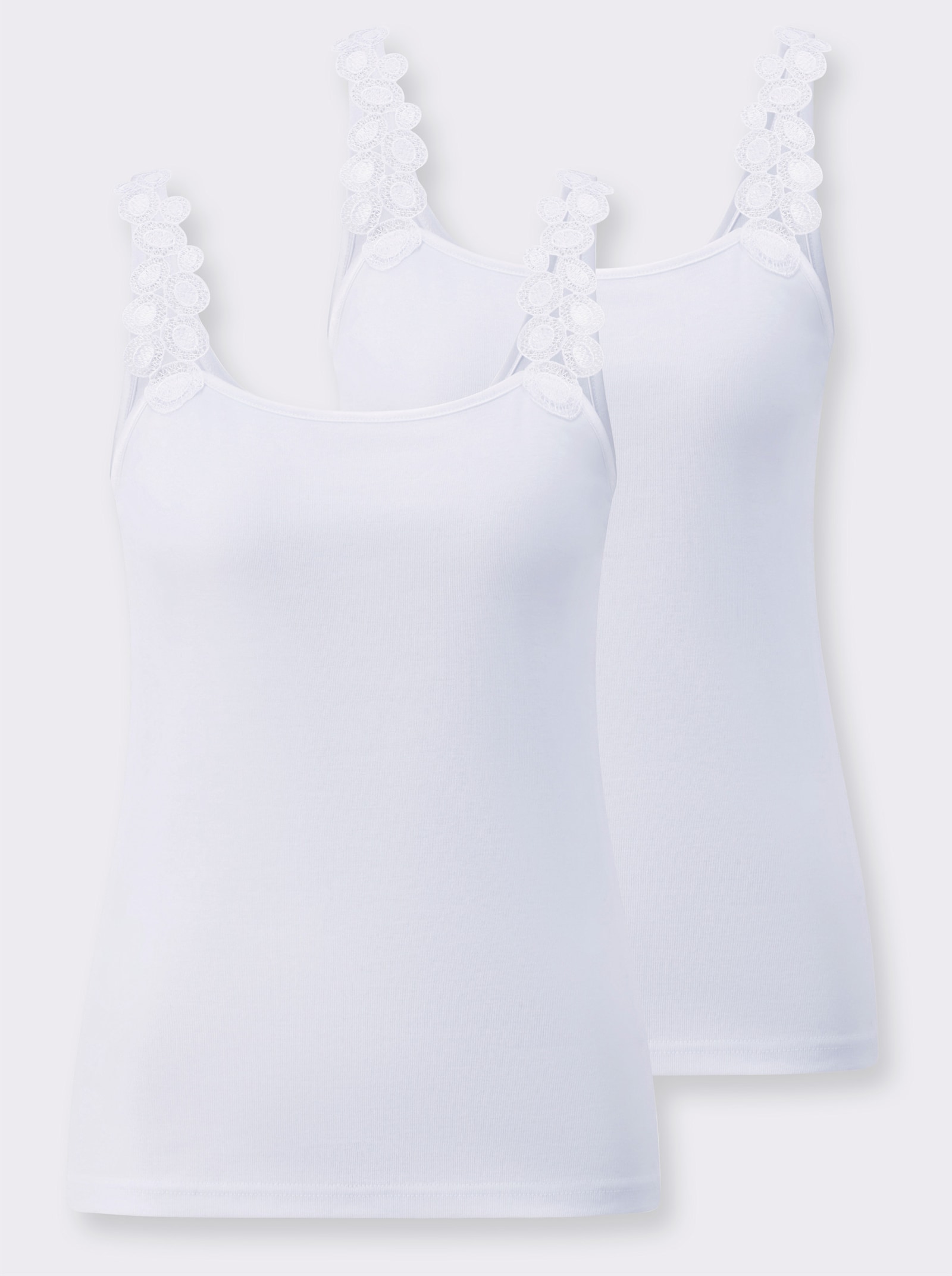 wäschepur Trägerhemd - weiss