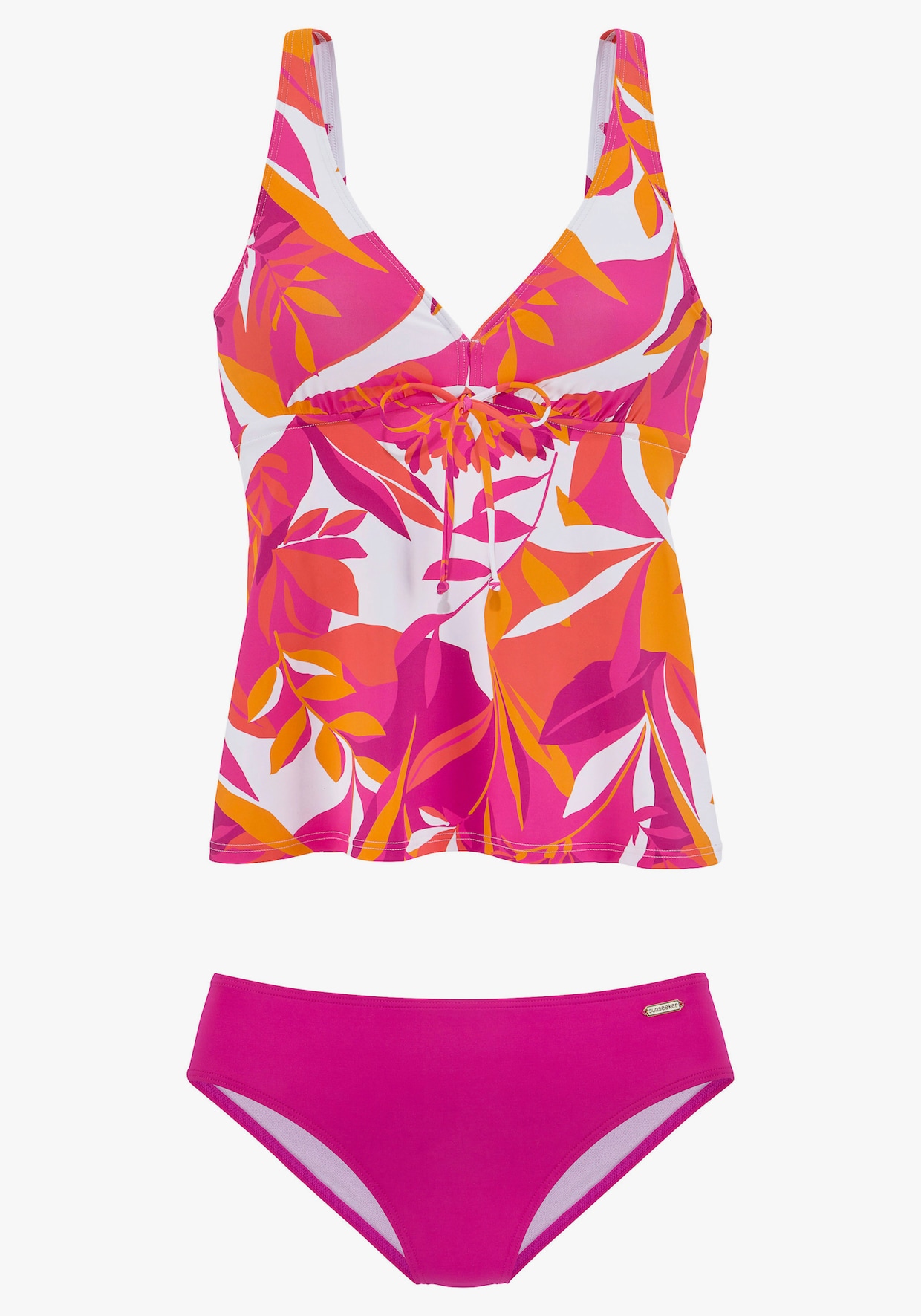 Sunseeker Beugeltankini - bessenrood/oranje