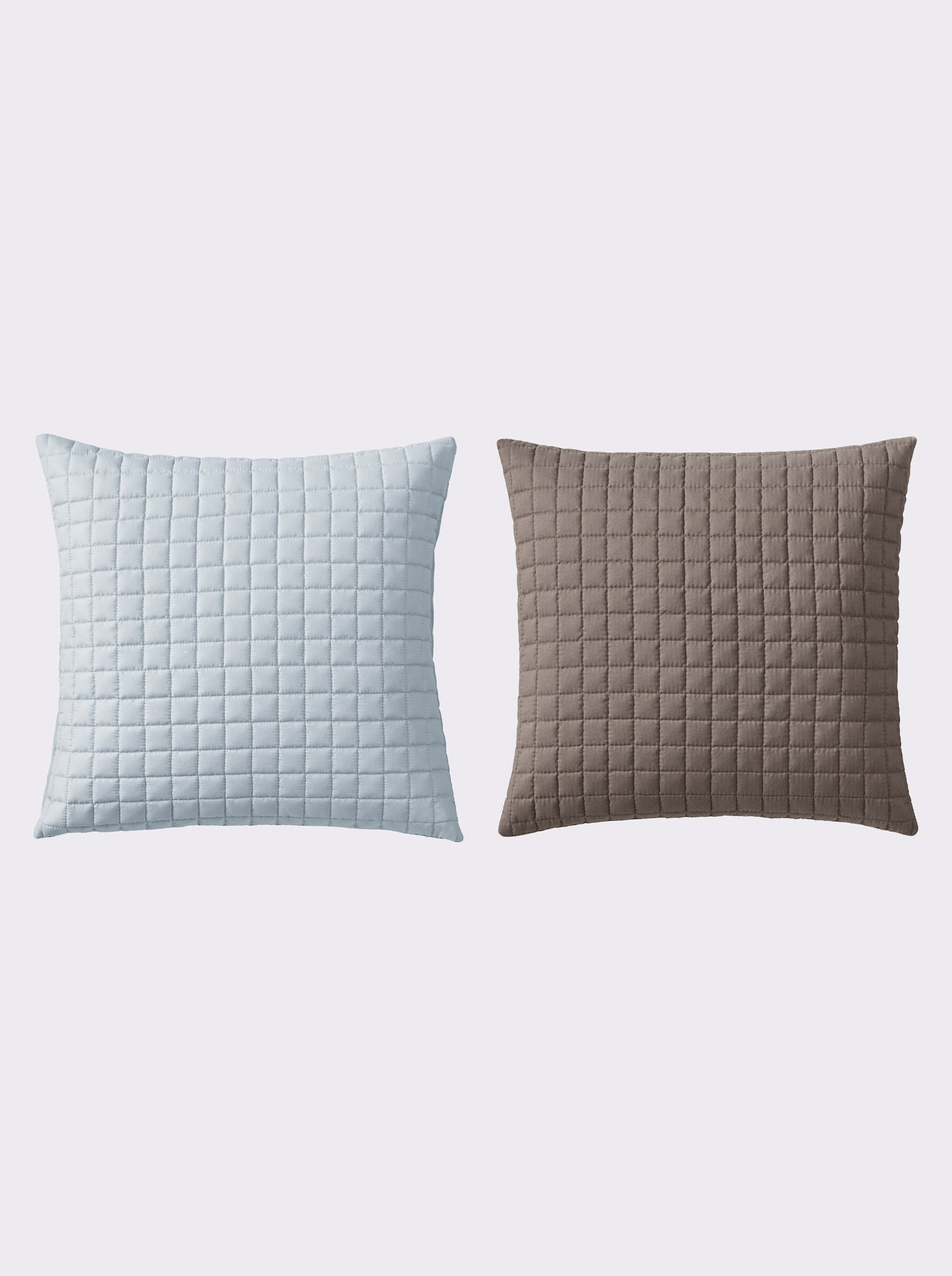 heine home Housse de coussin - marron + gris