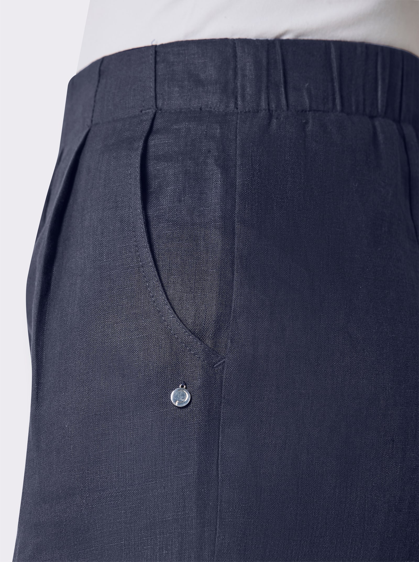 CREATION L PREMIUM Bermudas aus reinem Leinen - marine