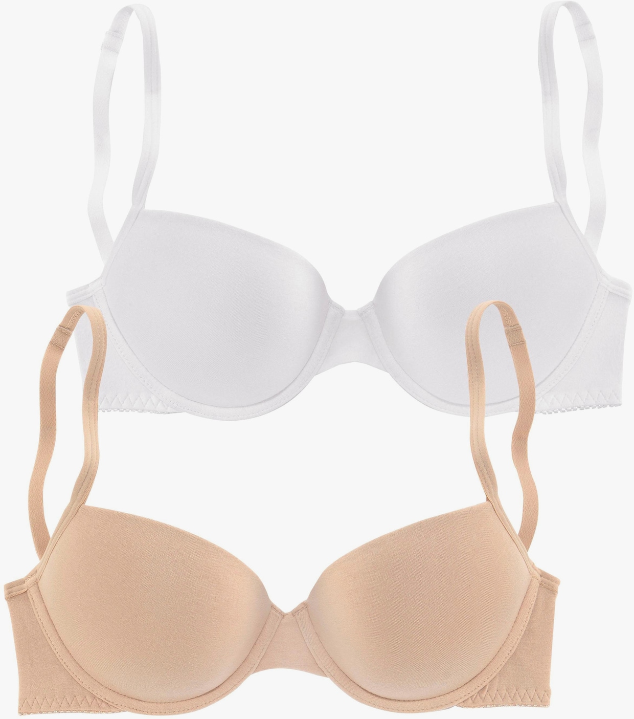 petite fleur Push-up-BH - caramel+weiss