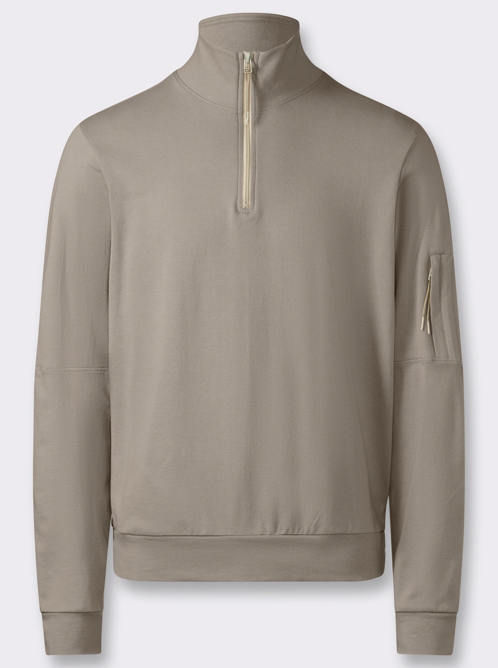 Catamaran Sports Sweatshirt mit Ärmeltasche - sesam