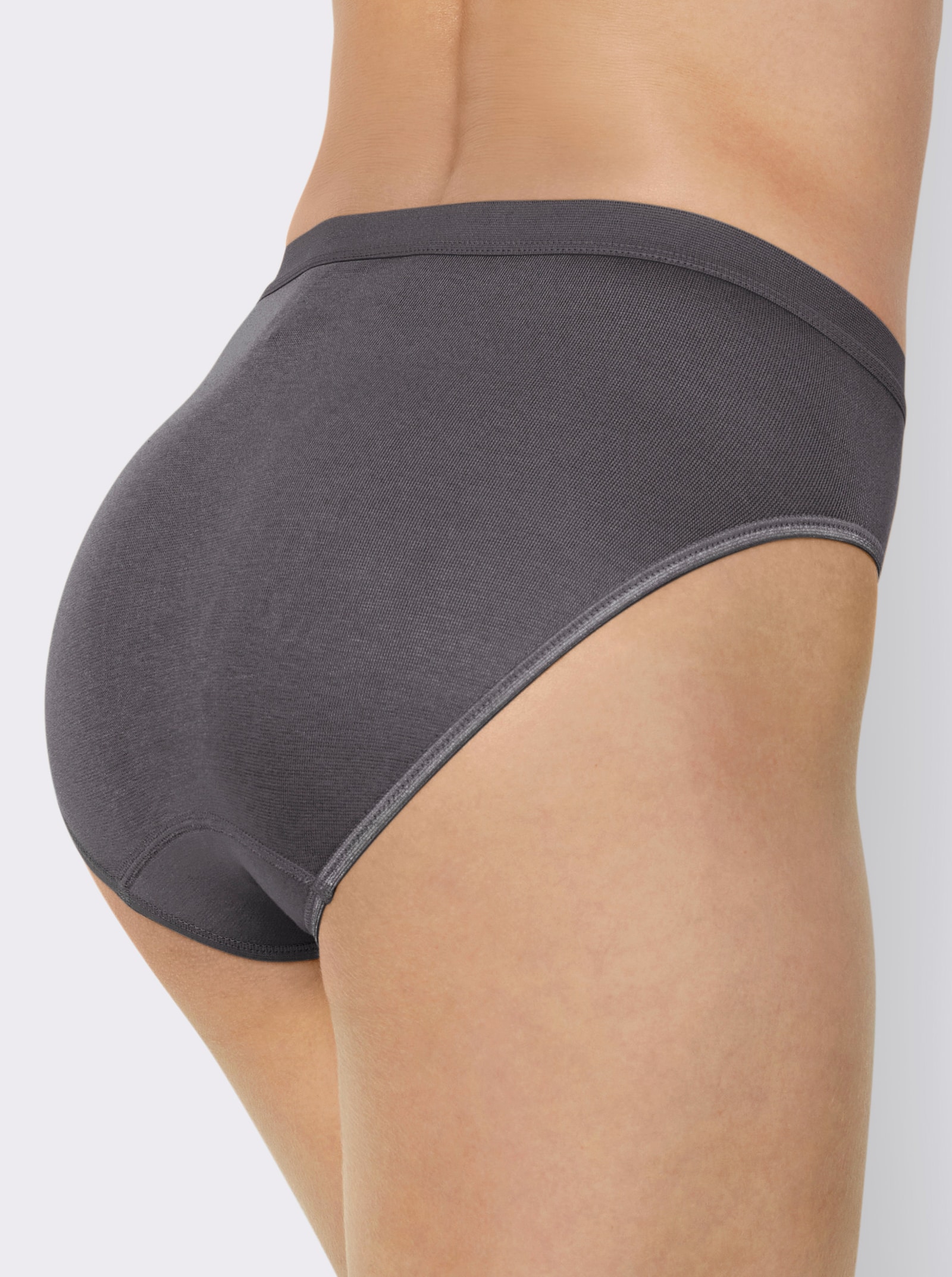wäschepur Slip mit elastischen Abschlüssen - anthrazit