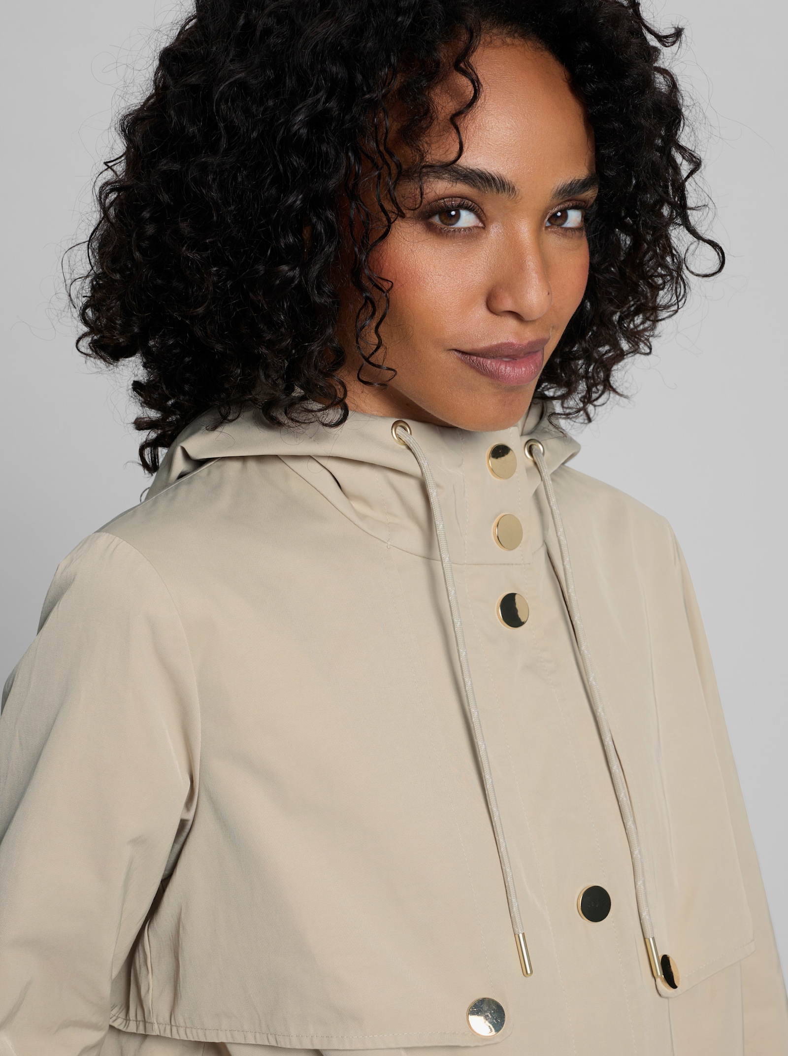 heine Outdoorjacke mit leichtem Glanz - sand