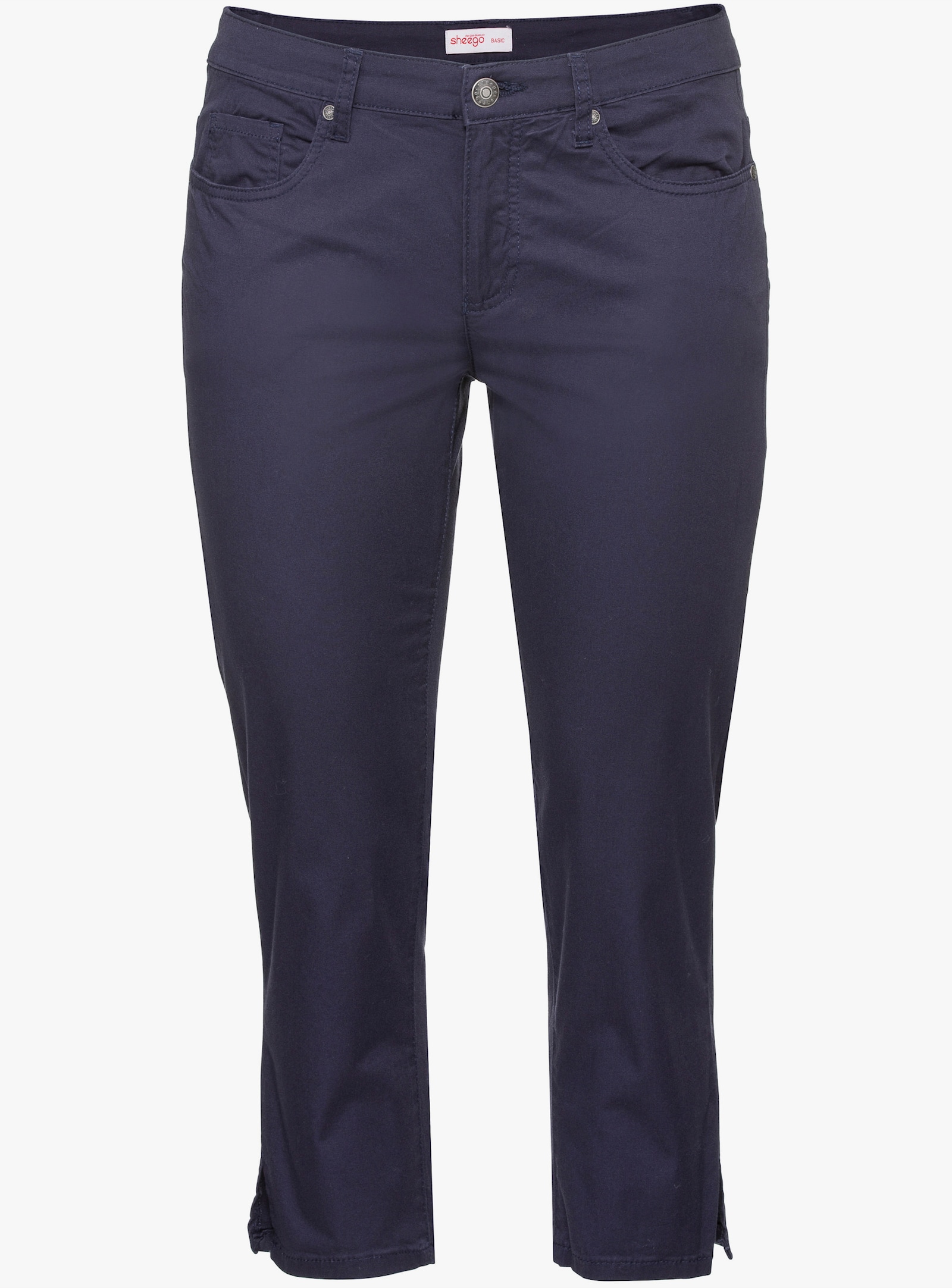sheego 7/8-Hose in schmaler Form, aus Twill - marine