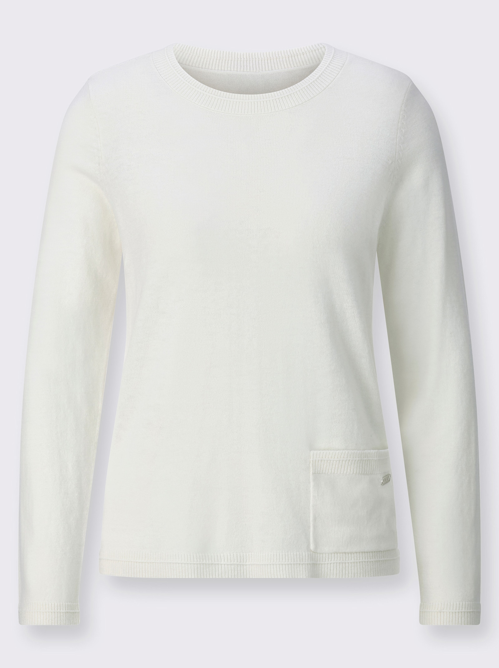 Pullover mit Woll-Anteil - ecru