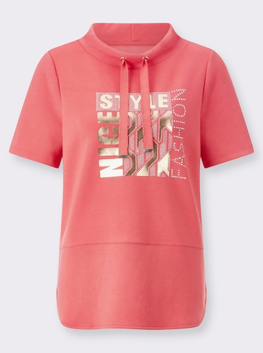 Kurzarmshirt - koralle