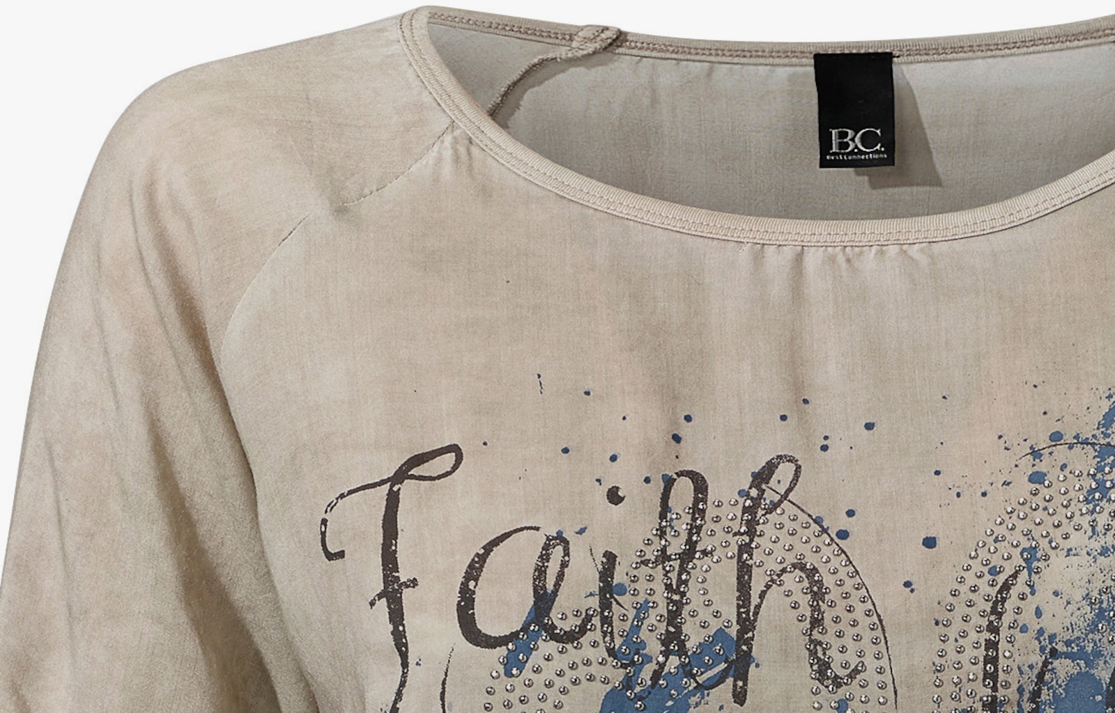 heine Shirtbluse in Oil-dyed-Waschung - sand