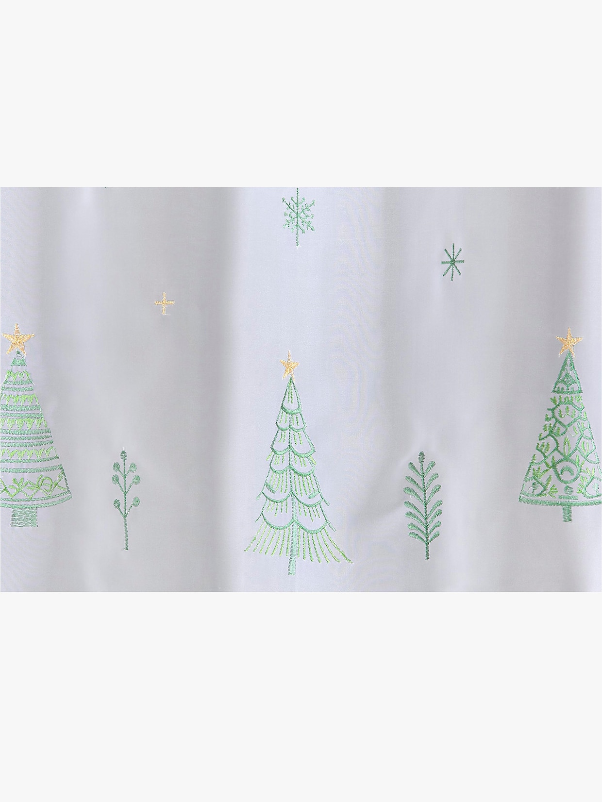 heine home Kurzgardine - weiß-grün