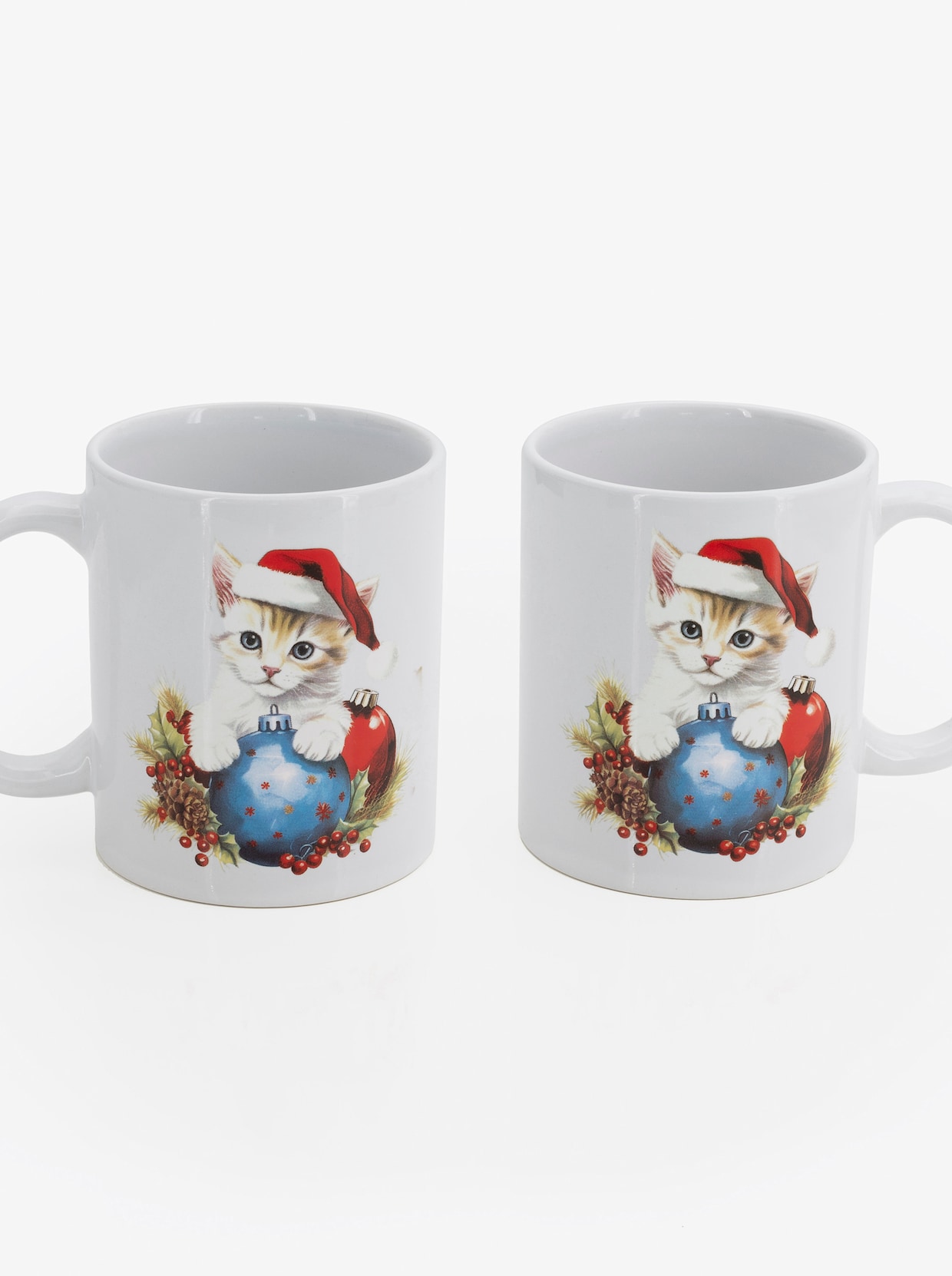 2-tlg. Tassen-Set - weiß