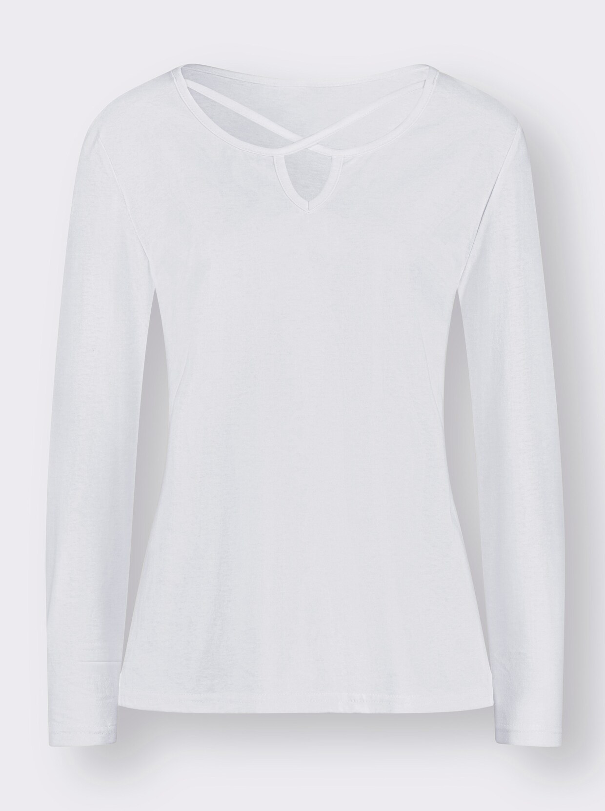 Langarm-Shirt - weiß