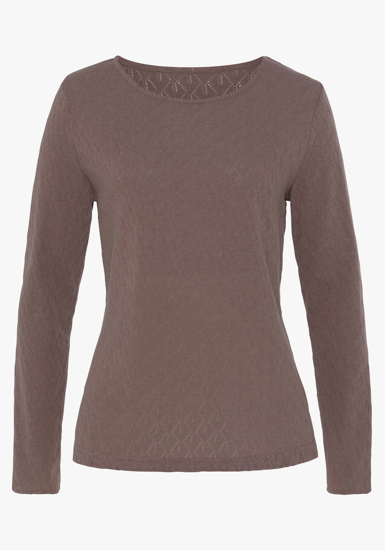 Vivance Langarmshirt - beere, taupe