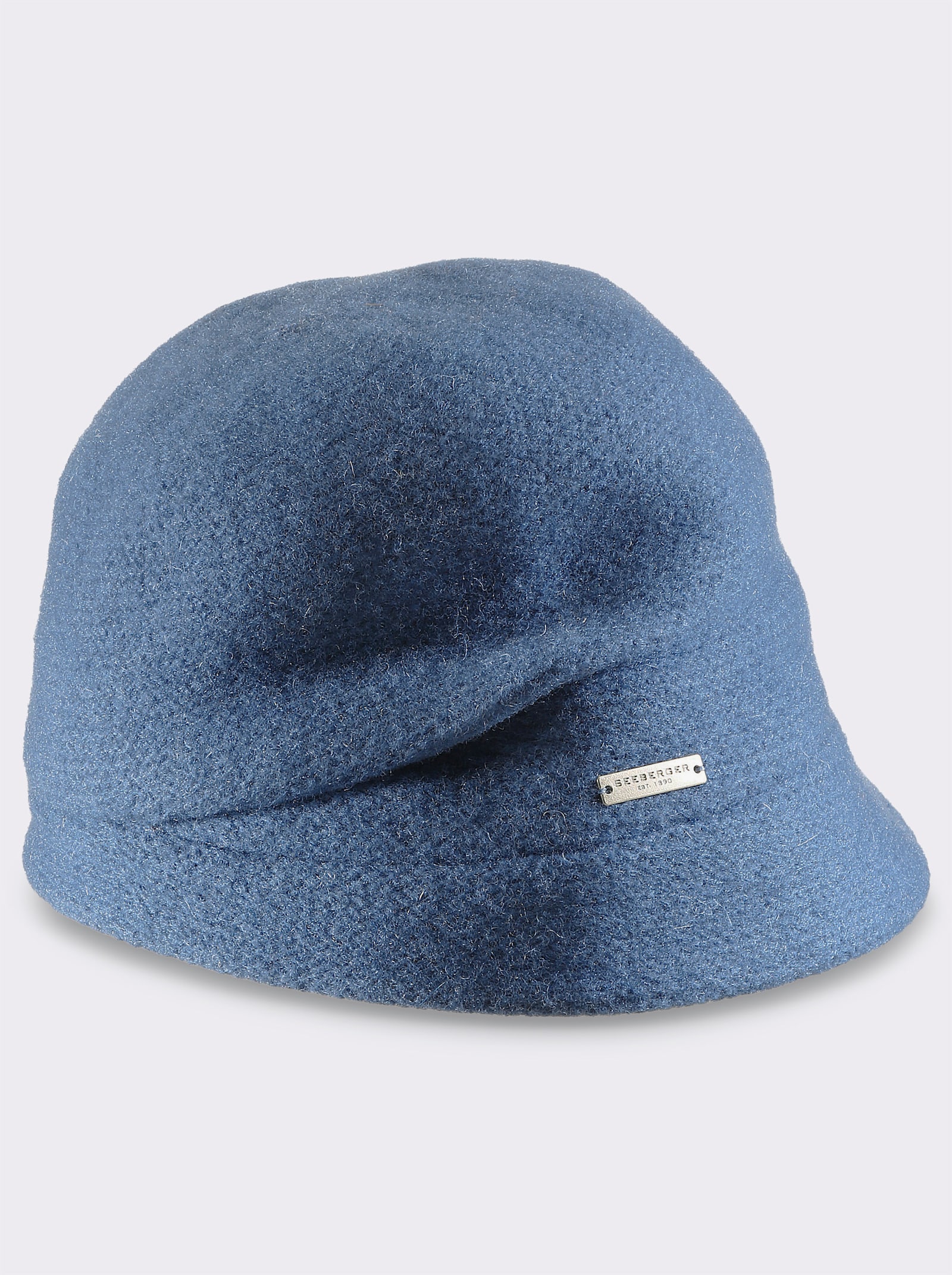 Ohrenmütze aus Schurwolle - bleu