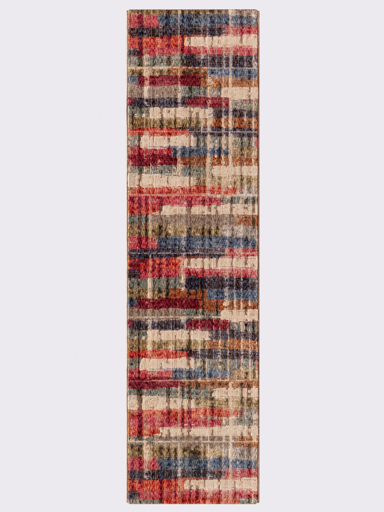 heine home Teppich - rot-ecru-meliert