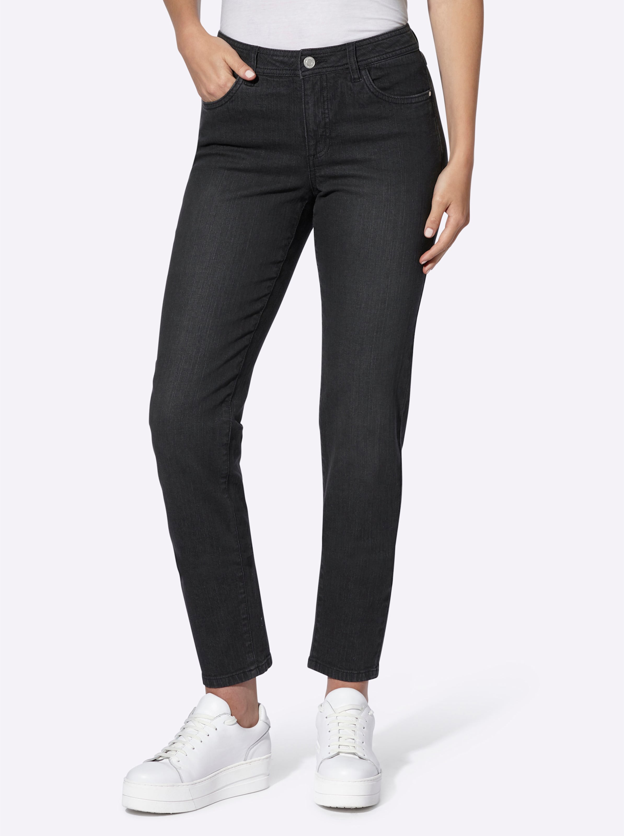 Black-Denim 5-Pocket-Jeans - Bild 2