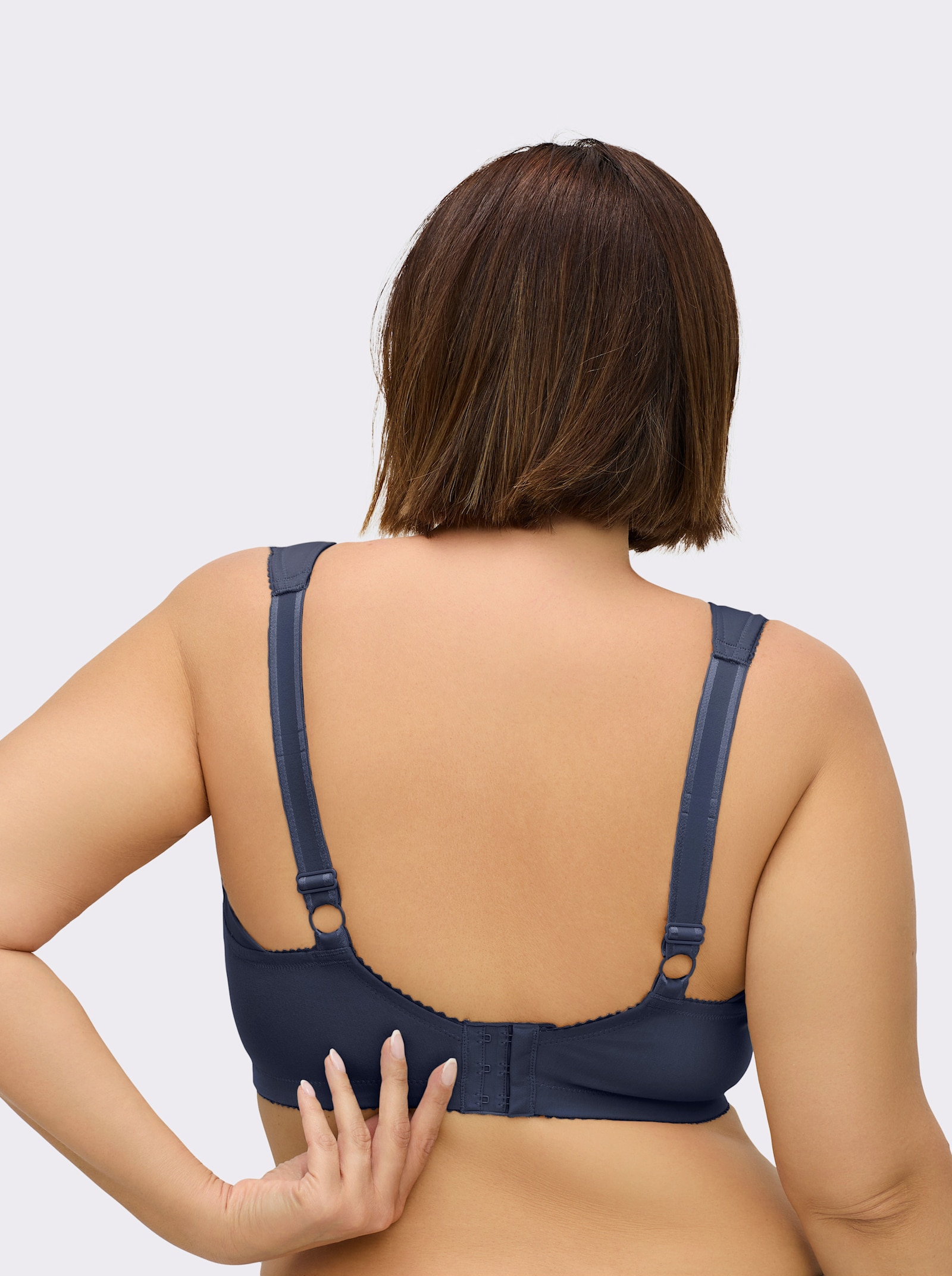 Miss Mary Entlastungs-BH ohne Bügel mit wattierter Seitenstütze - marine