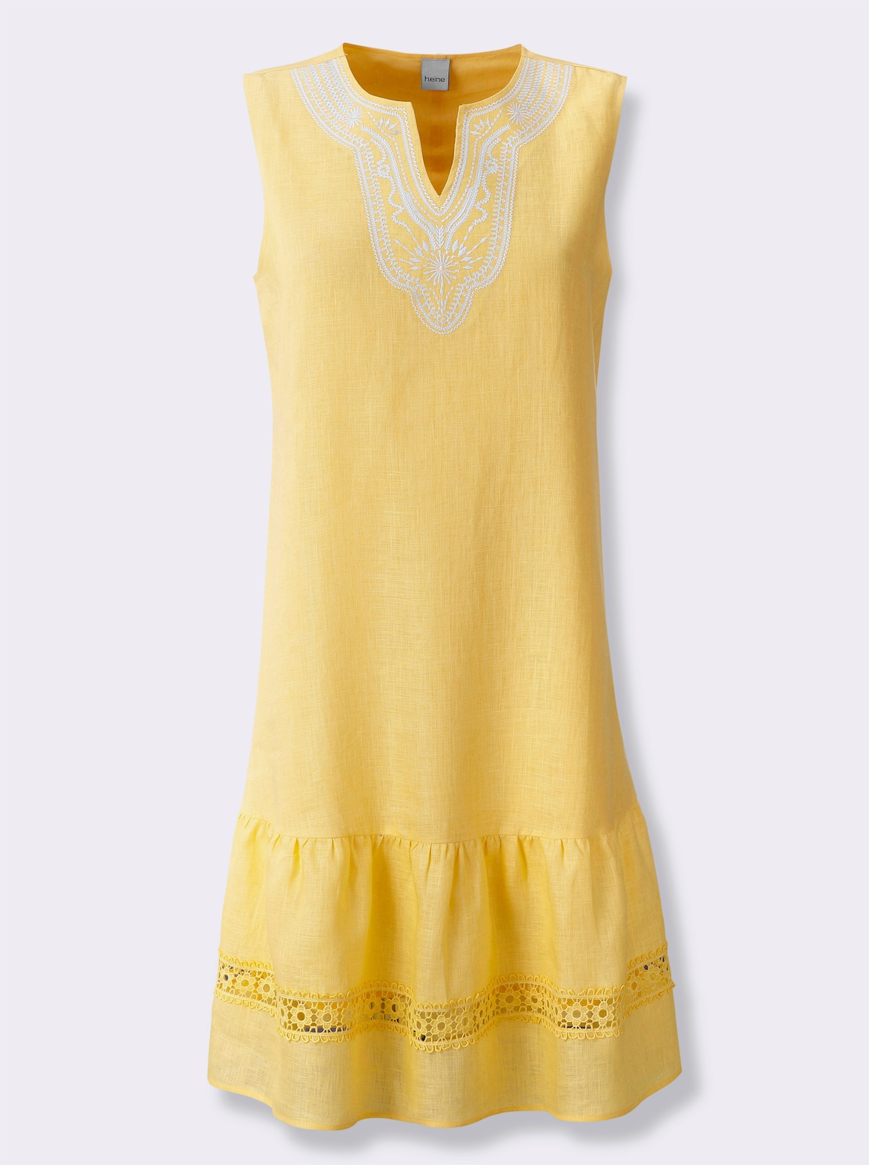 heine Webkleid - gelb