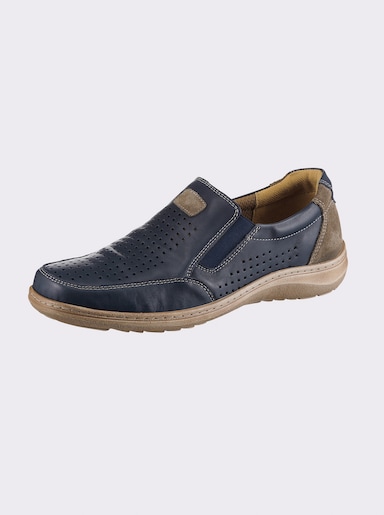 airsoft comfort+ Slipper mit Perforation - marine