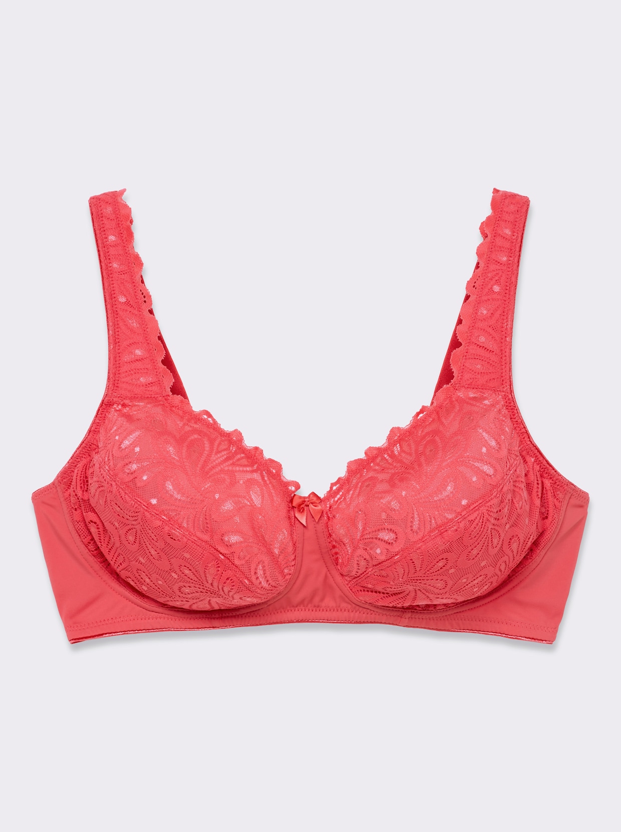 wäschepur Komfort-BH ohne Bügel mit Spitzen-Verzierung - hummer