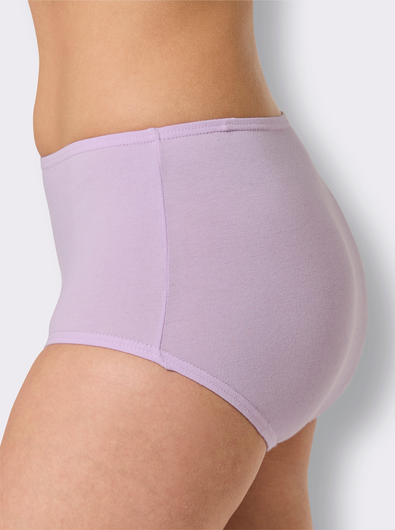 wäschepur Taillenslip - 2x rosé + 2x flieder + 2x eisblau