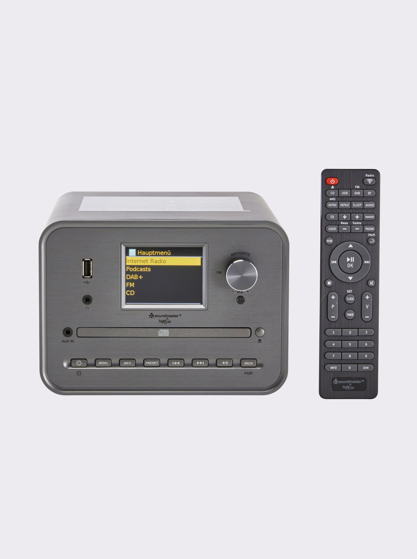 soundmaster Musikcenter - silberfarben