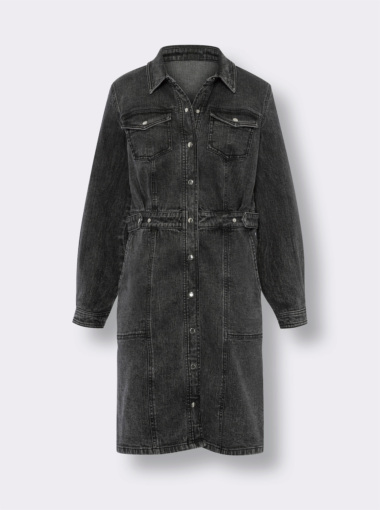 heine Jeansjurk - antraciet/grey-denim