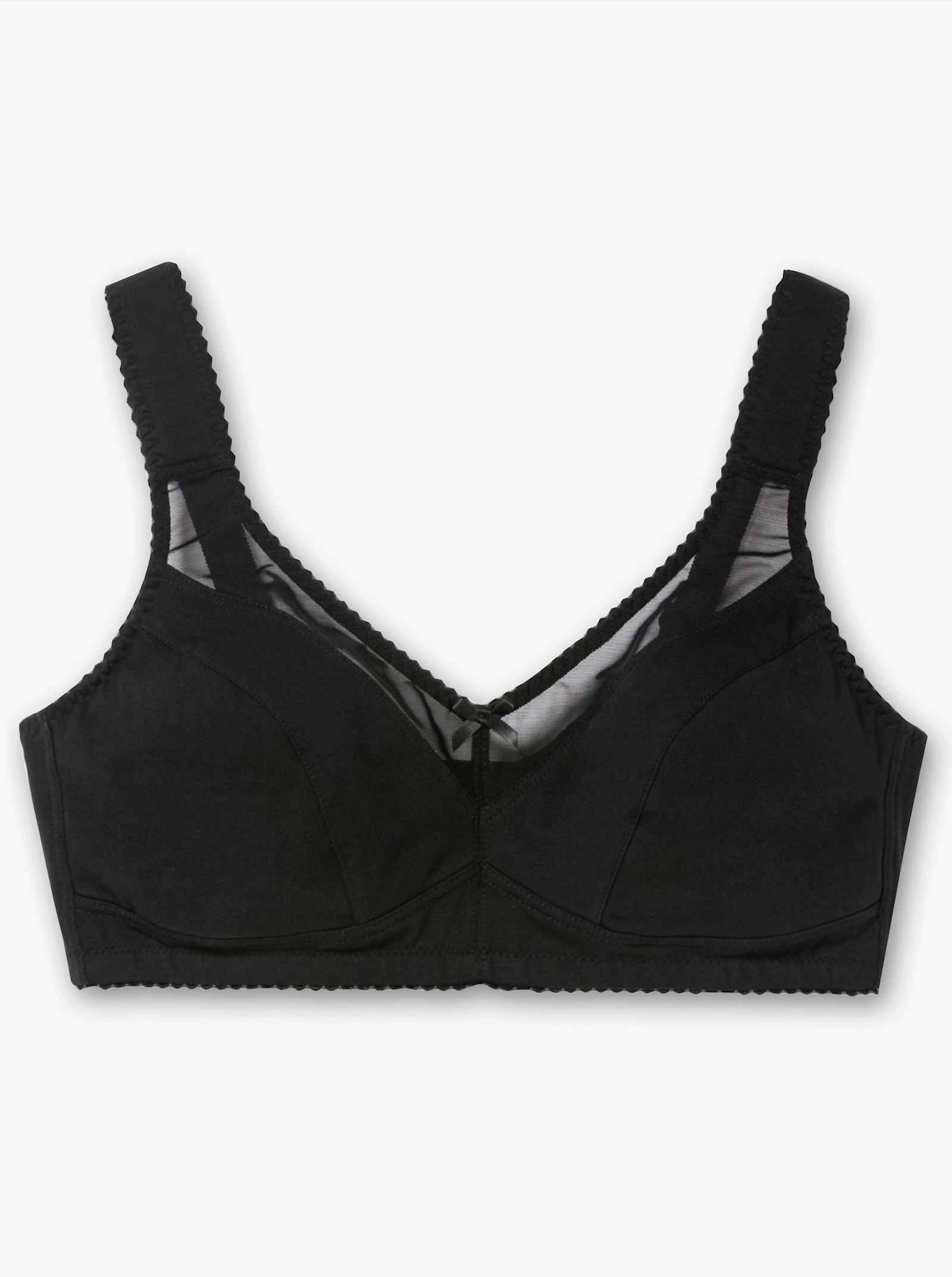sheego Entlastungs-BH mit Muschelkanten - schwarz