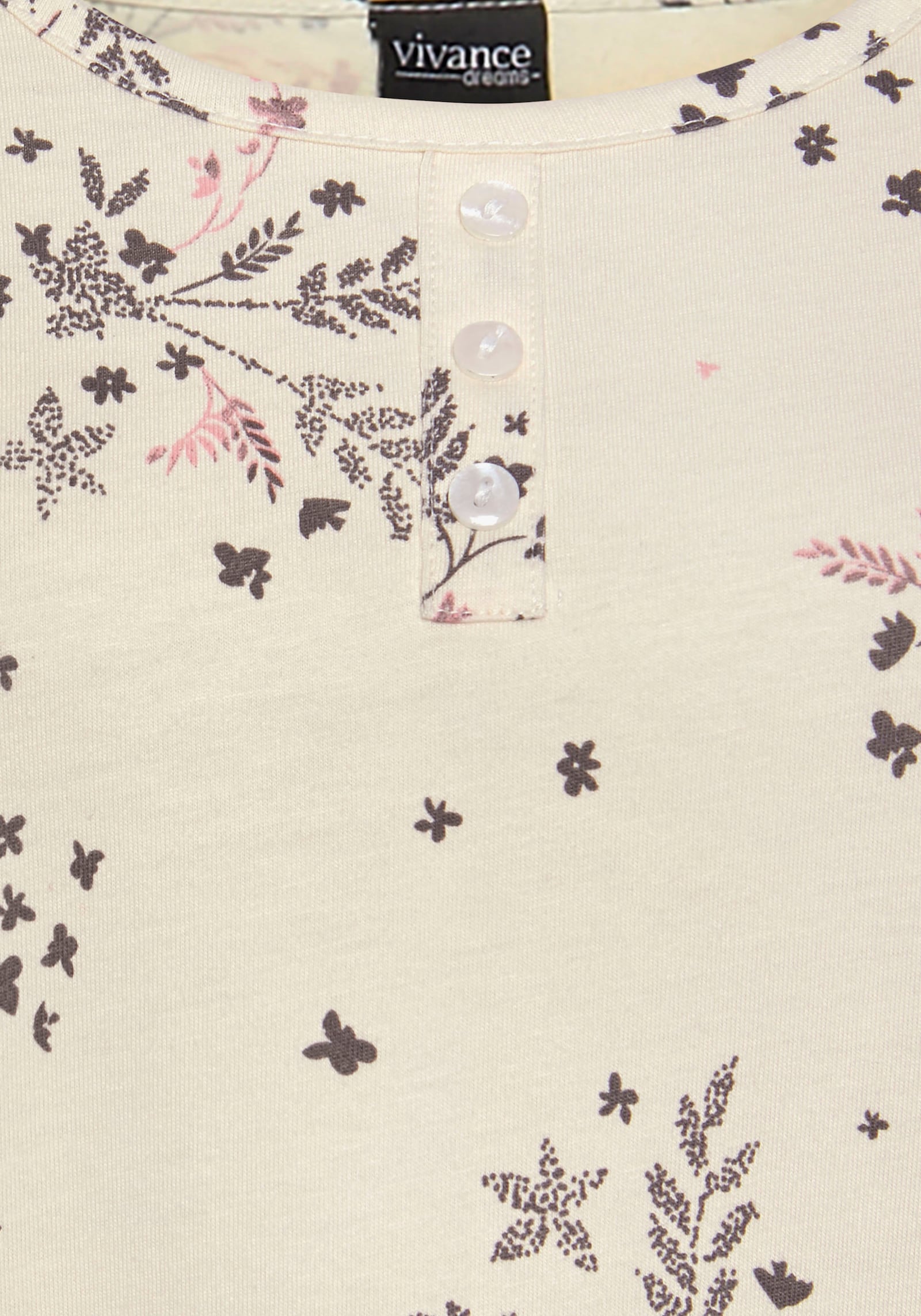 Vivance Dreams Chemise de nuit - anthracite+crème