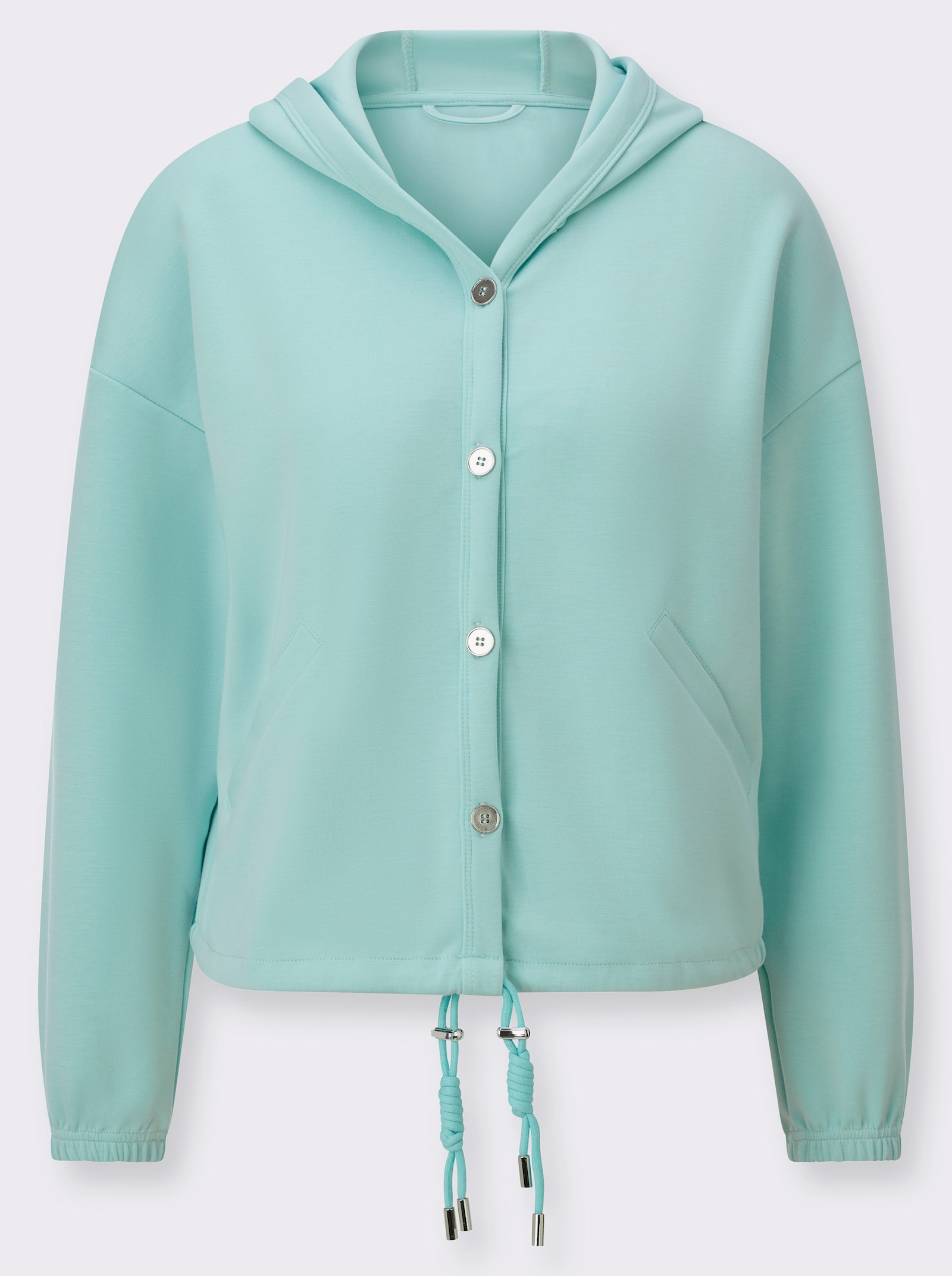 Shirtjacke mit Kapuze - mint