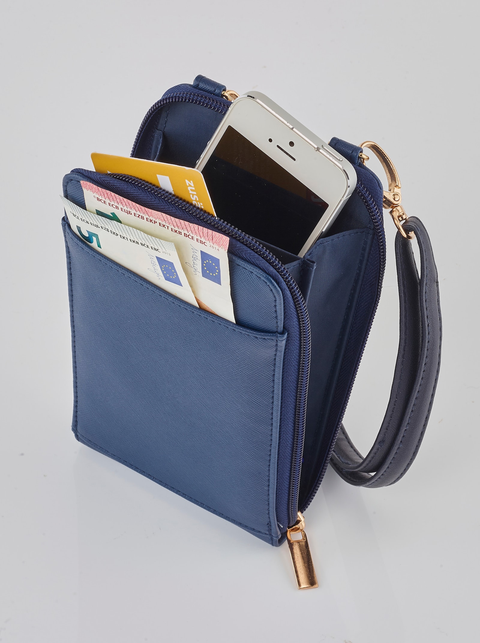 Handytasche + Schal + Armbanduhr - marine