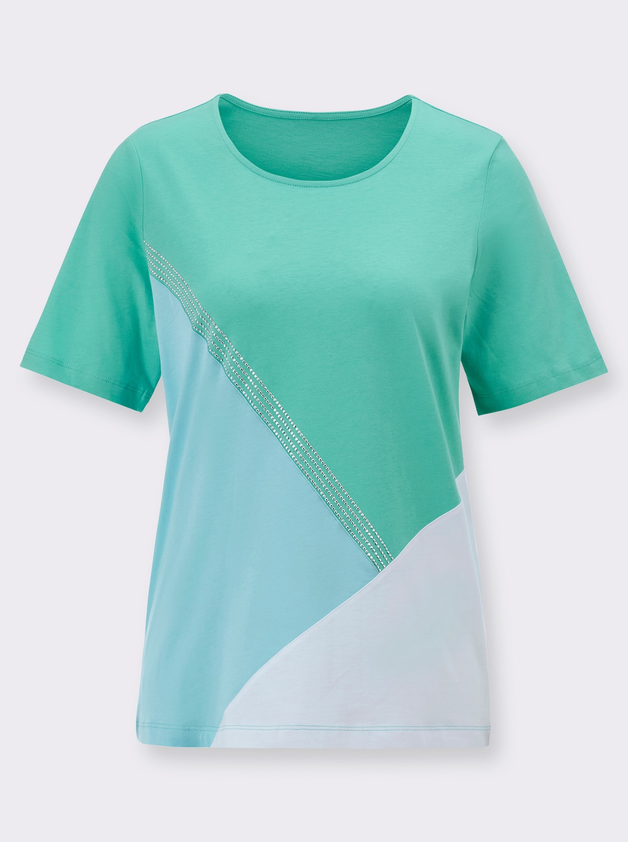 Kortärmad topp - aquamarin-blågrön