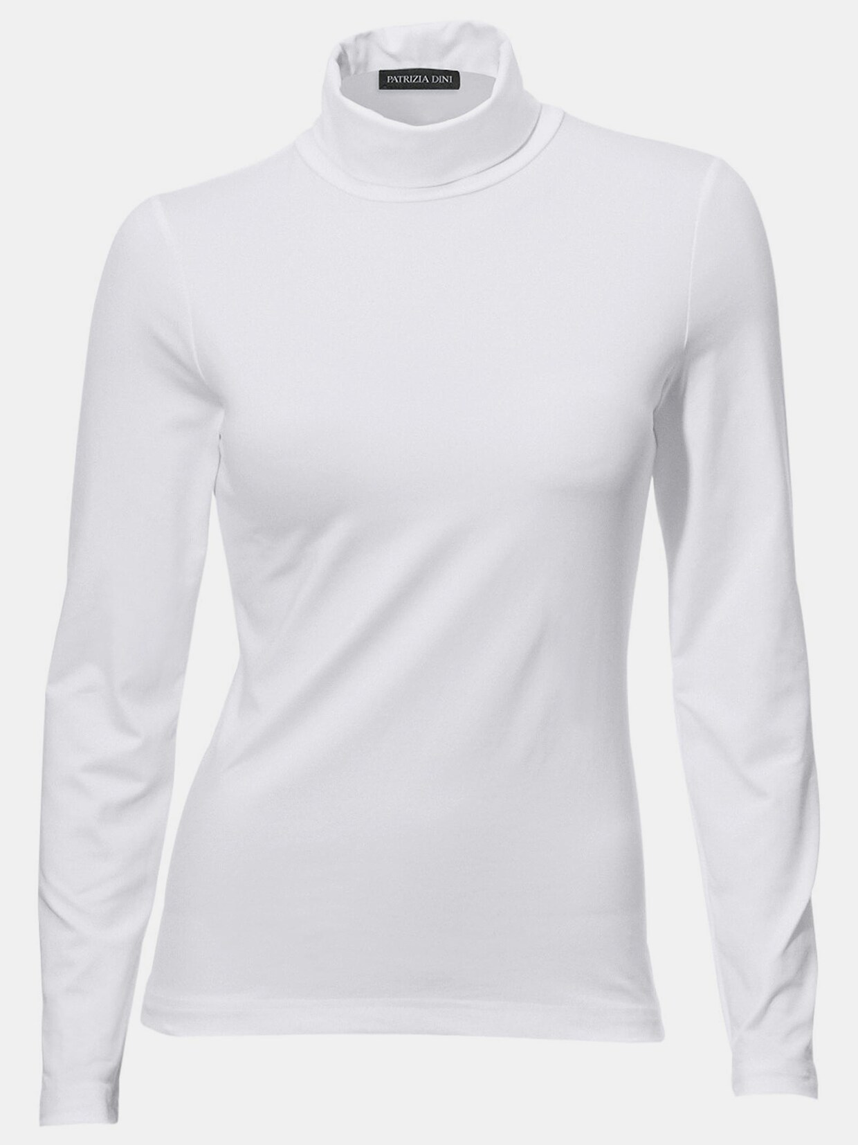 Linea Tesini Rollkragen-Shirt - weiß