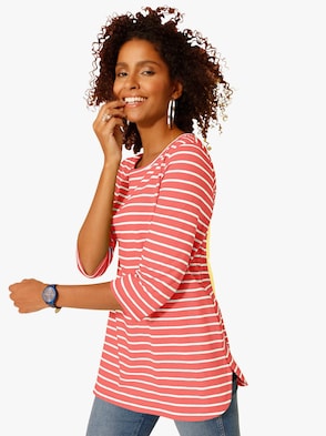 Longshirt - hummer-geringelt