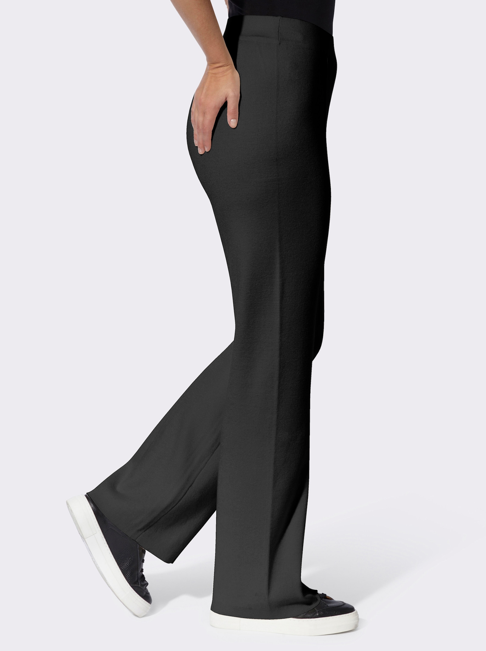 heine Strickhose mit Biesen - schwarz