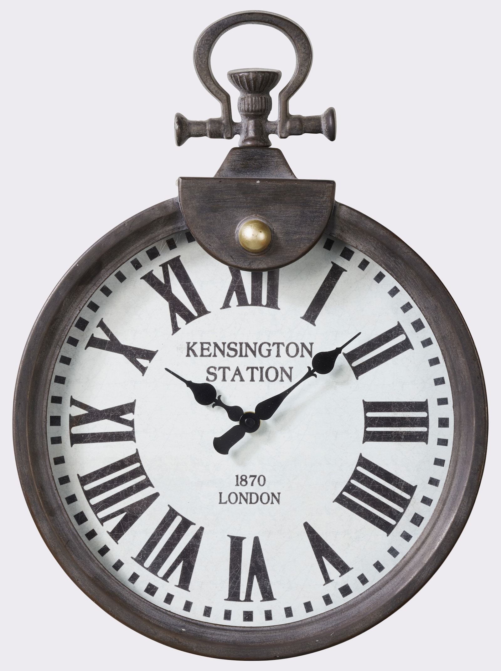 heine home Wanduhr - braun
