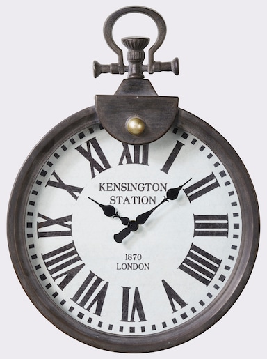 heine home Wanduhr - braun