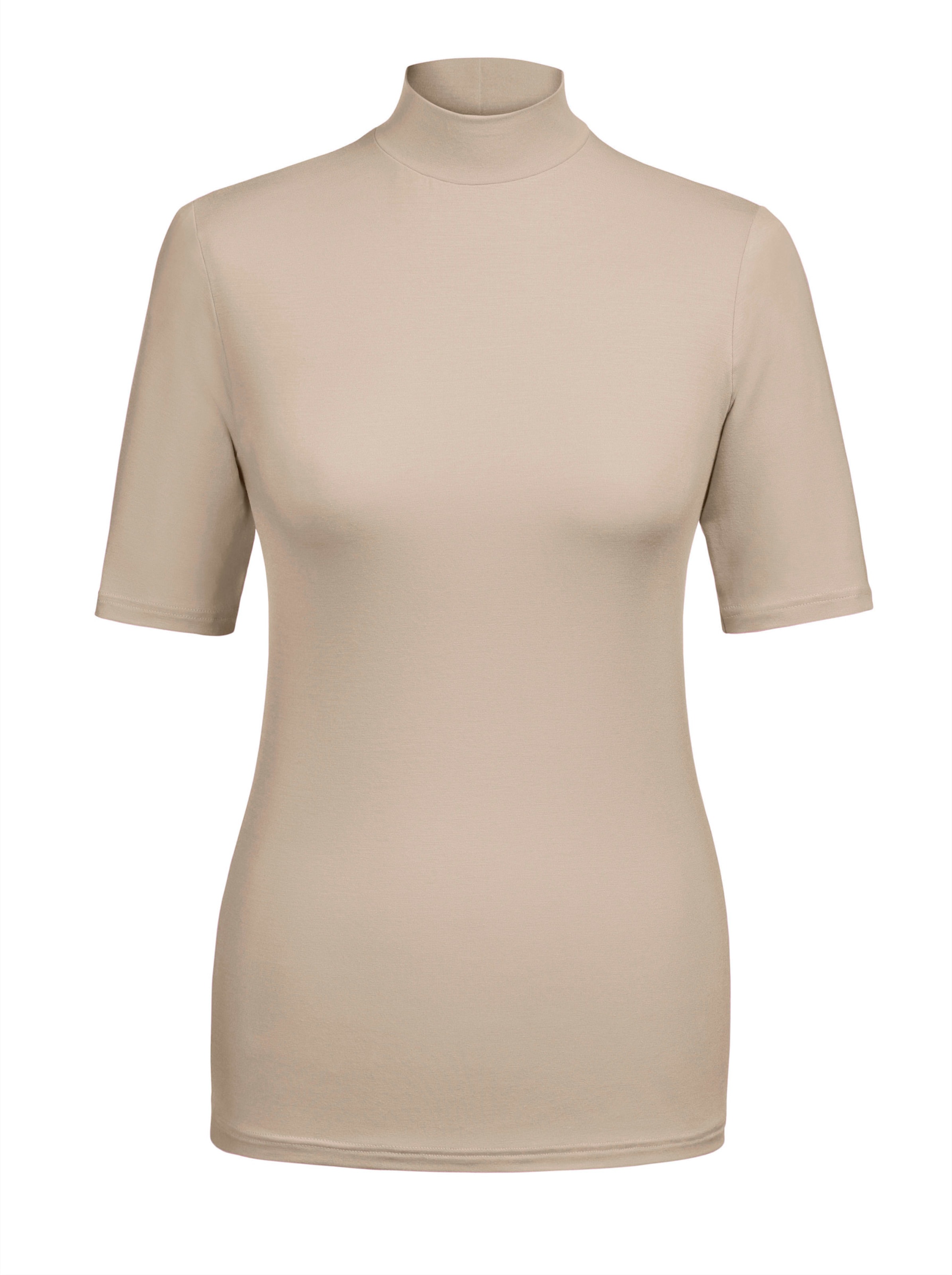 Wäschepur Damen Blazershirt Mit Stehkragen Sand, Größe 38 - Bild 2