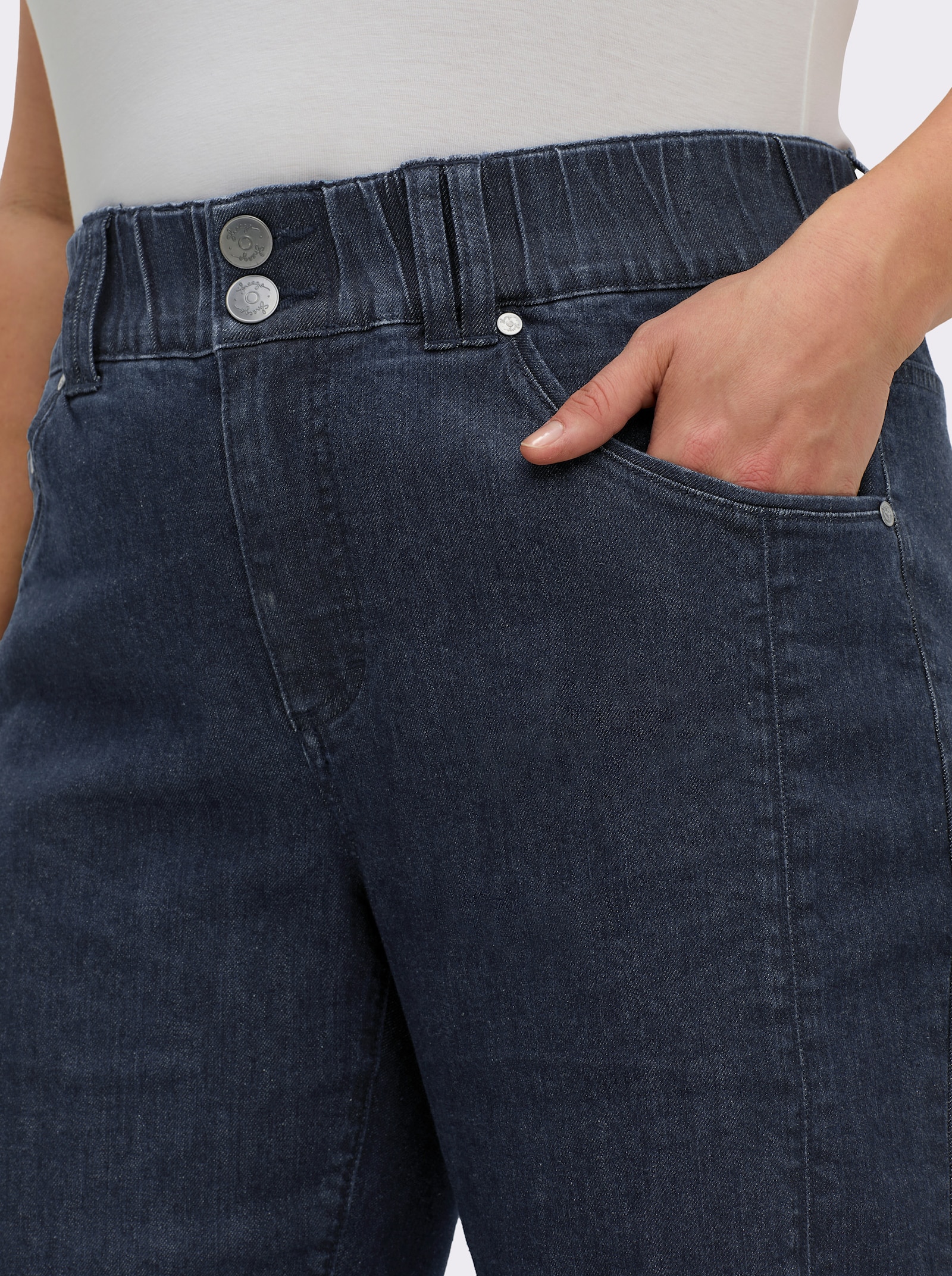 sheego Jeans in 5-pocketsmodel - dark-blue