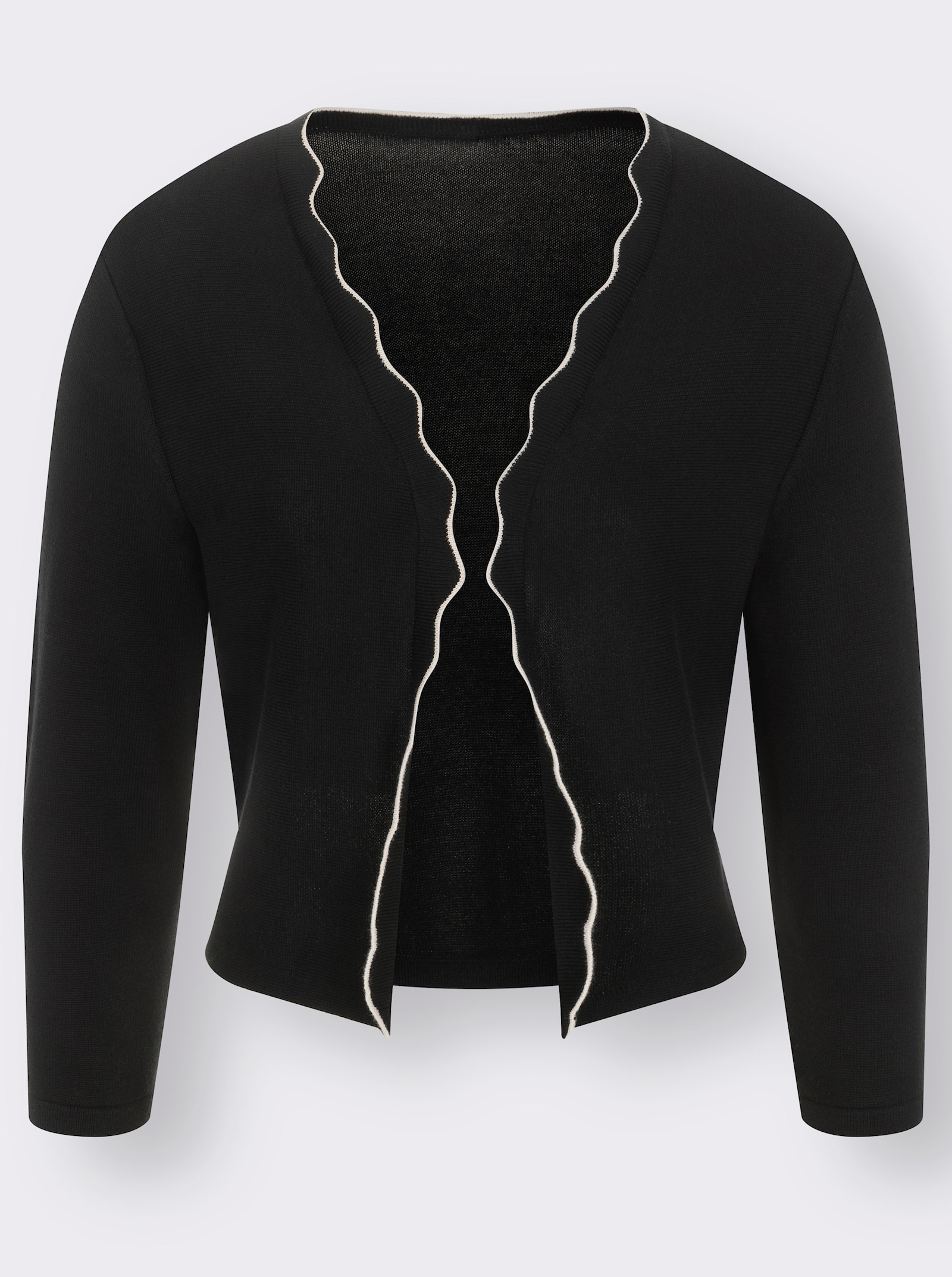 Bolero in Feinstrick-Qualität - schwarz