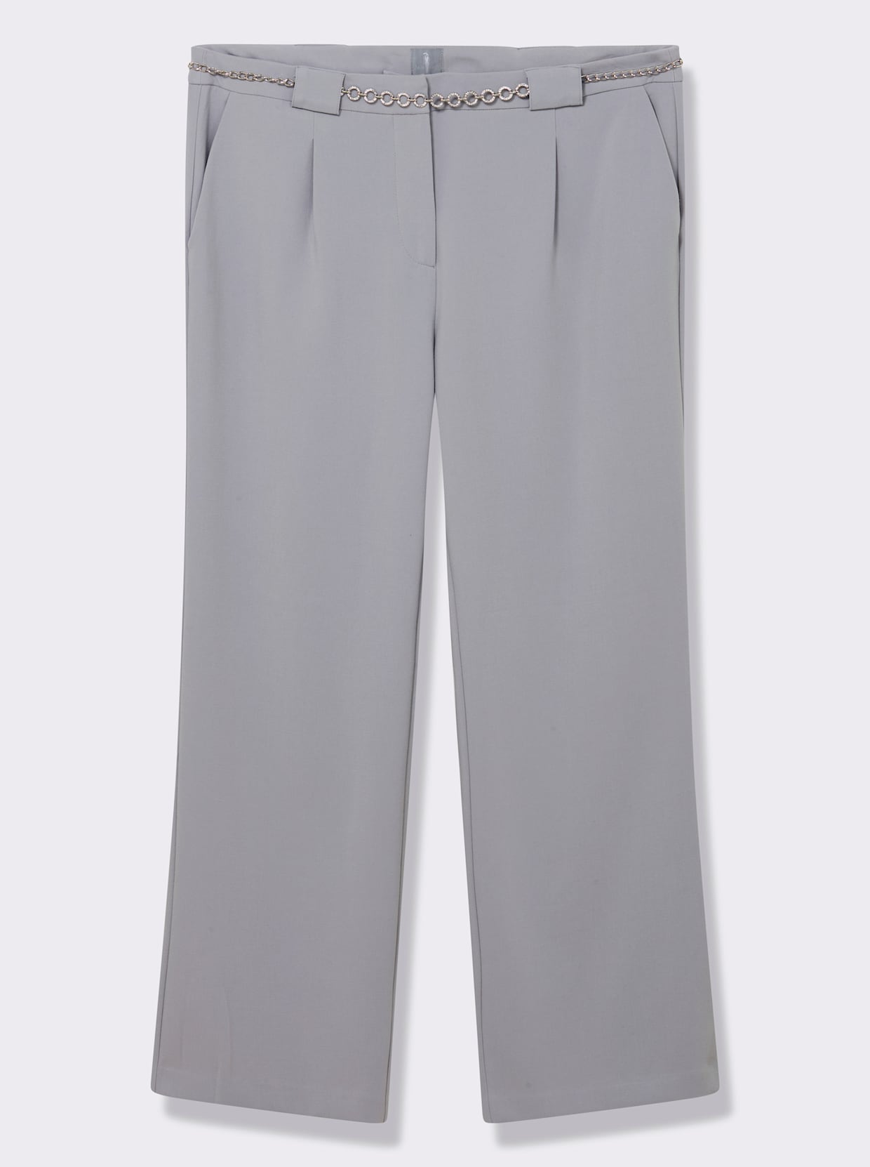 Webhose inklusive Ketten-Gürtel - steingrau