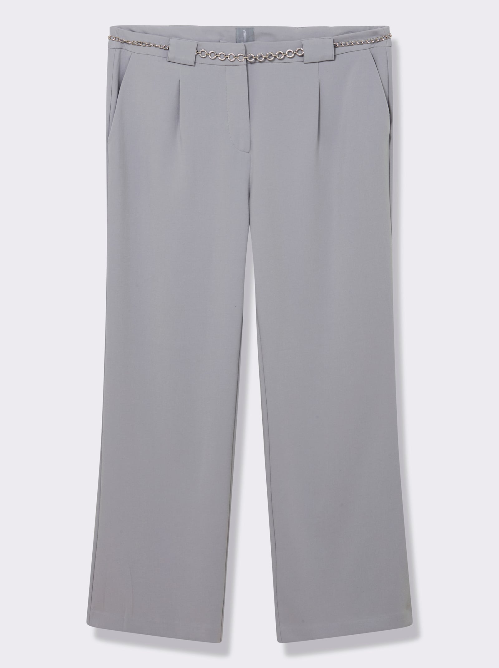 Webhose inklusive Ketten-Gürtel - steingrau